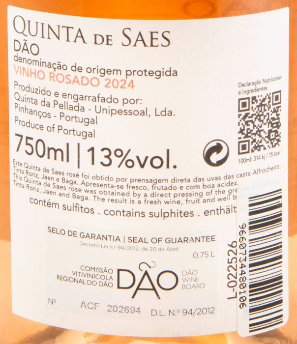 2024 Quinta de Saes rosé