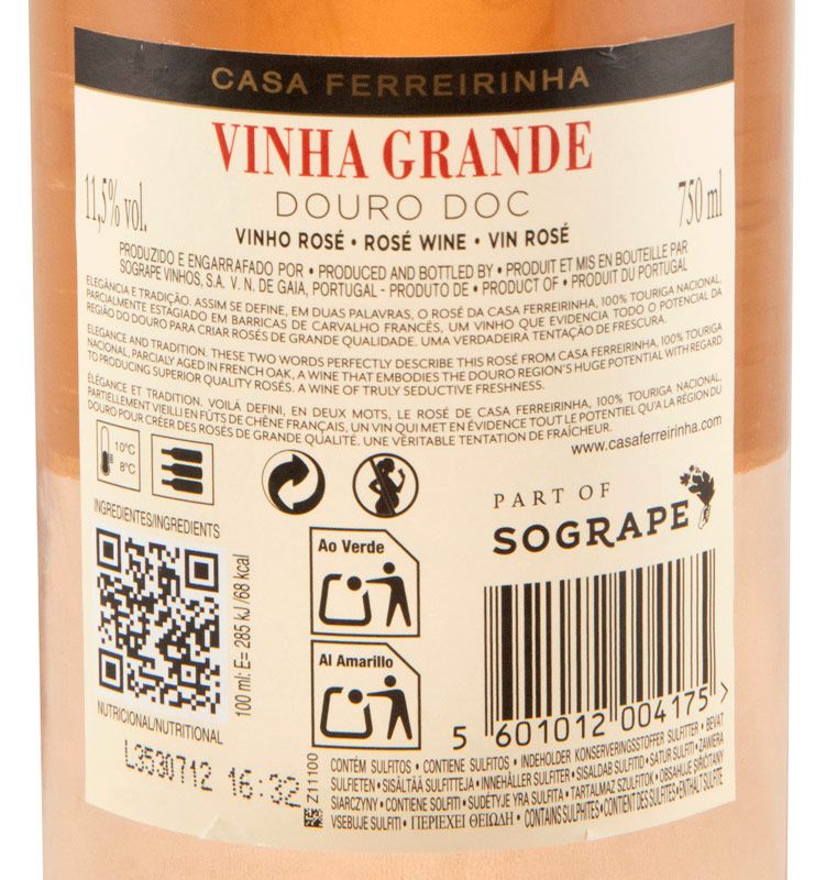 2024 Casa Ferreirinha Vinha Grande rosé