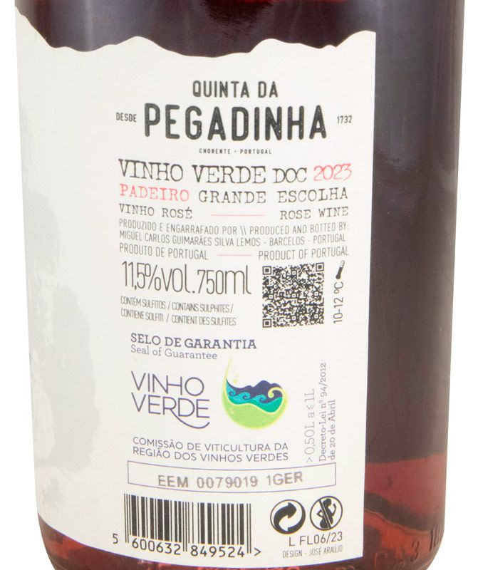 2023 Quinta da Pegadinha Padeiro Grande Escolha rosé