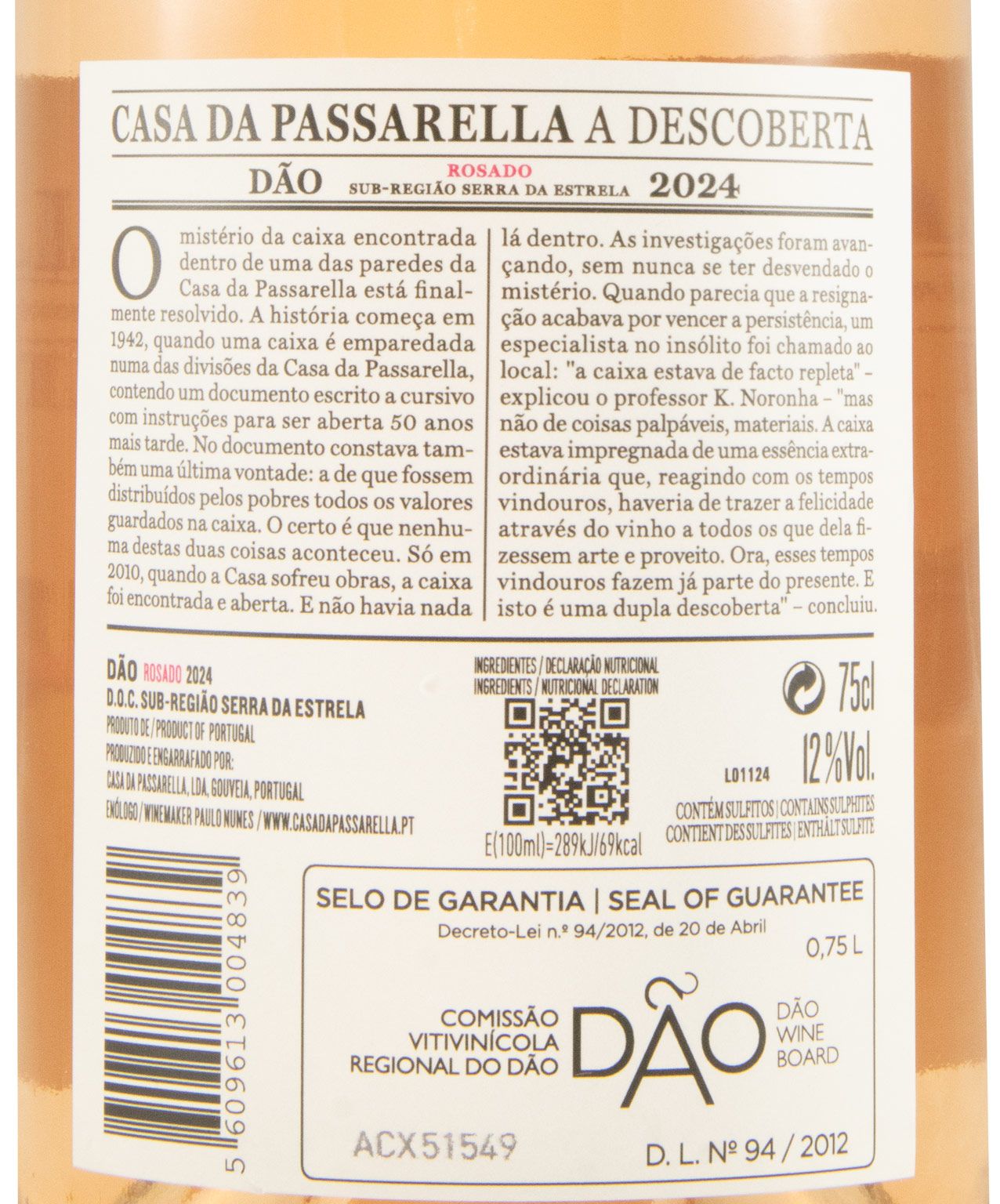 2024 Casa da Passarella A Descoberta rosé