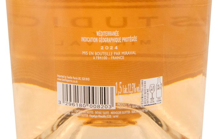 2024 Studio by Miraval Côtes de Provence rosé 1.5L