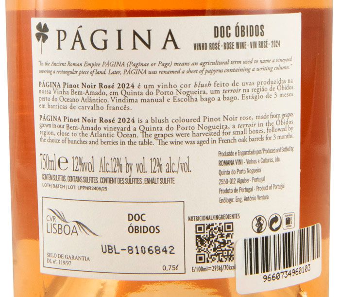 2024 Página Pinot Noir rosé