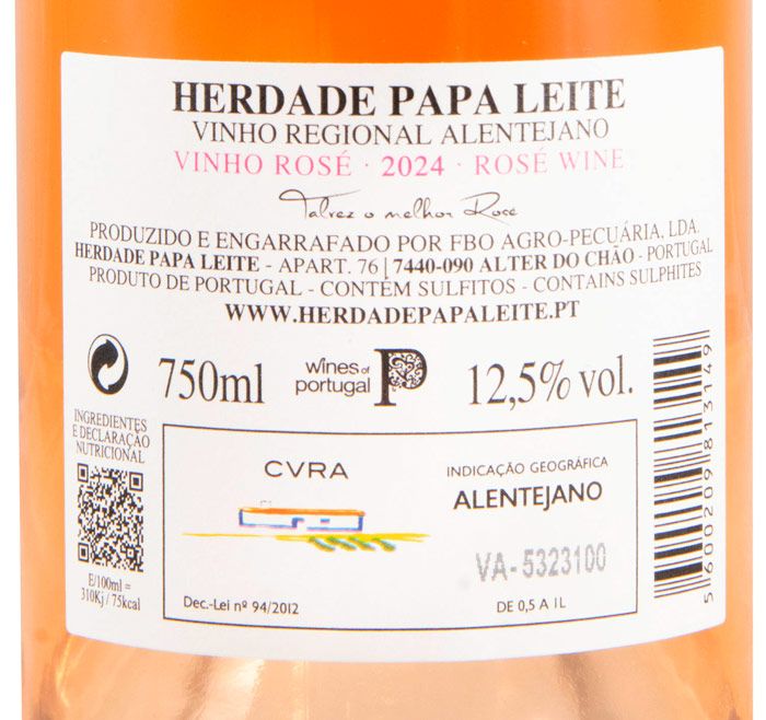 2024 Herdade Papa Leite rosé
