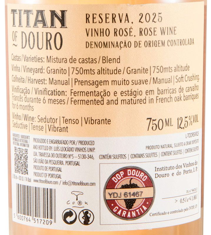 2024 Titan of Douro Reserva rosé