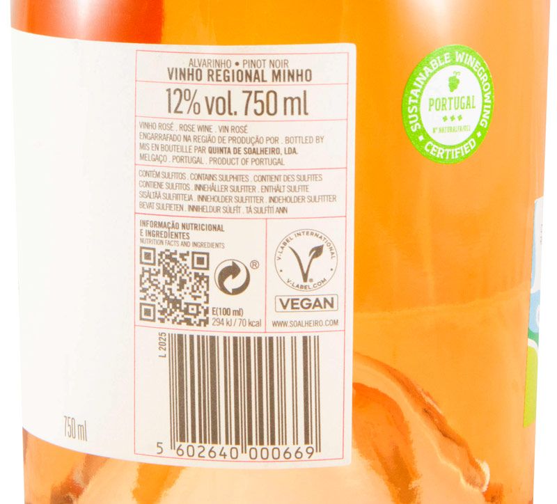 2025 Soalheiro Alvarinho & Pinot Noir rosé