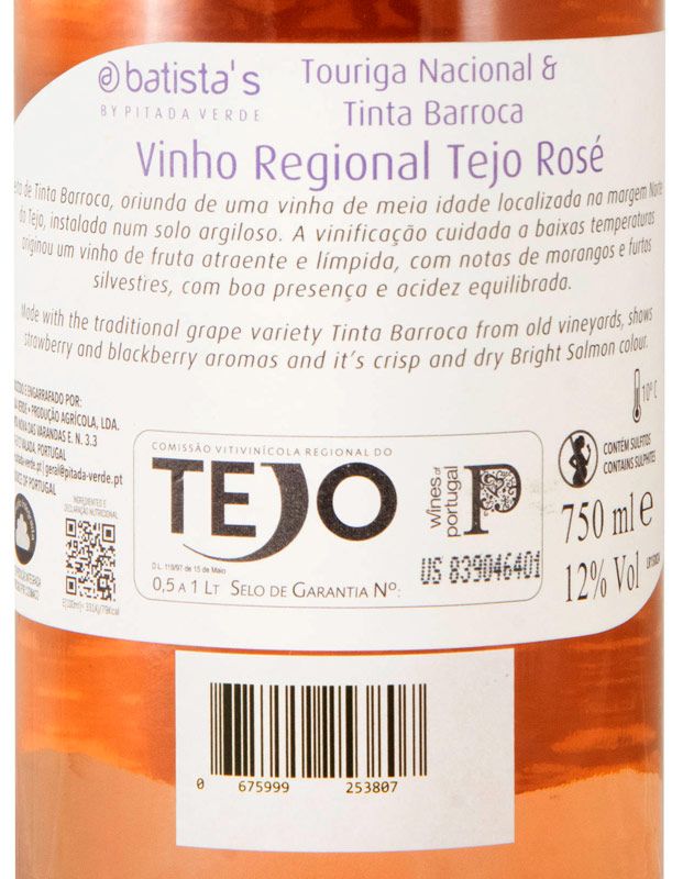 2025 Batista's Touriga Nacional & Tinta Barroca rosé