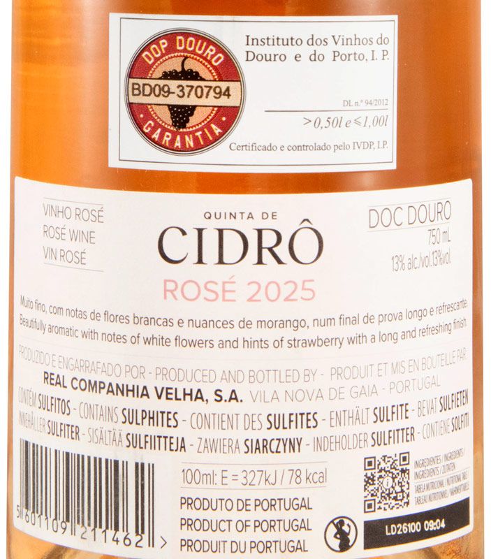 2025 Quinta de Cidrô rosé
