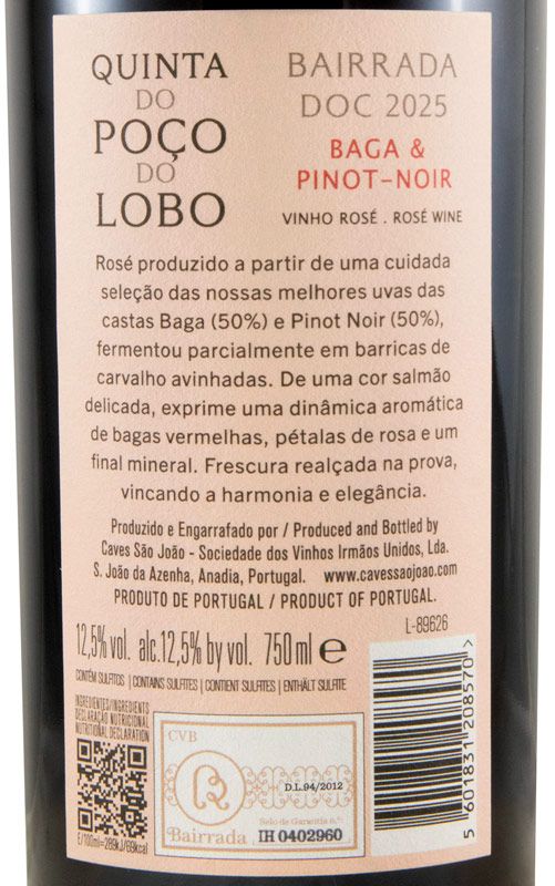2025 Quinta do Poço do Lobo Reserva rosé