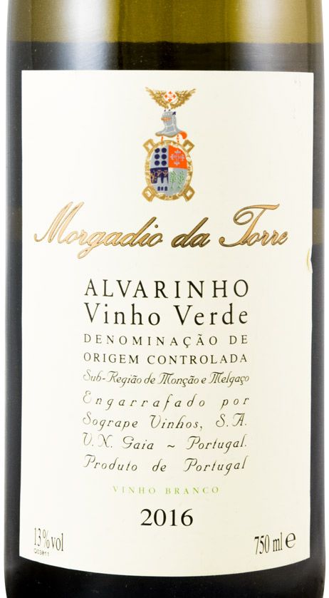 2016 Morgadio da Torre Alvarinho branco