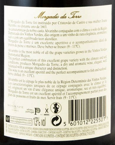 2016 Morgadio da Torre Alvarinho branco