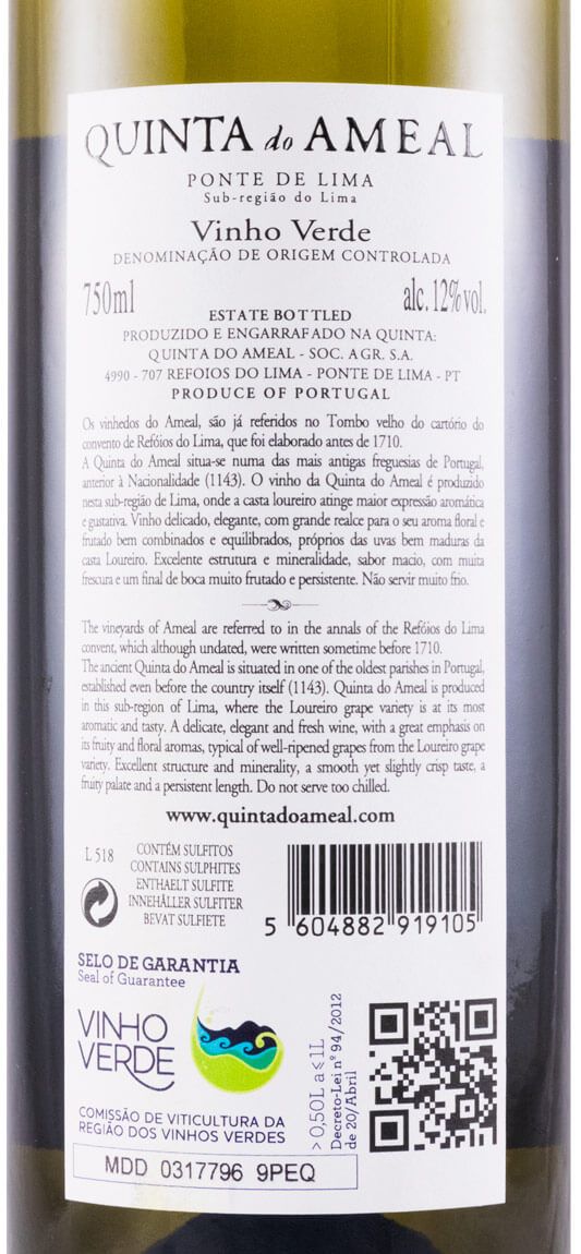 2018 Quinta do Ameal Loureiro white