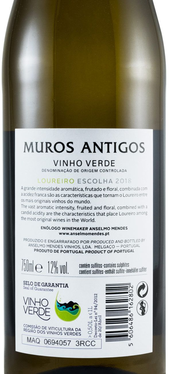 2018 Muros Antigos Loureiro branco