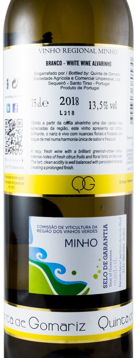 2018 Quinta de Gomariz Alvarinho branco