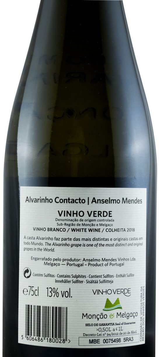 2018 Anselmo Mendes Contacto Alvarinho branco