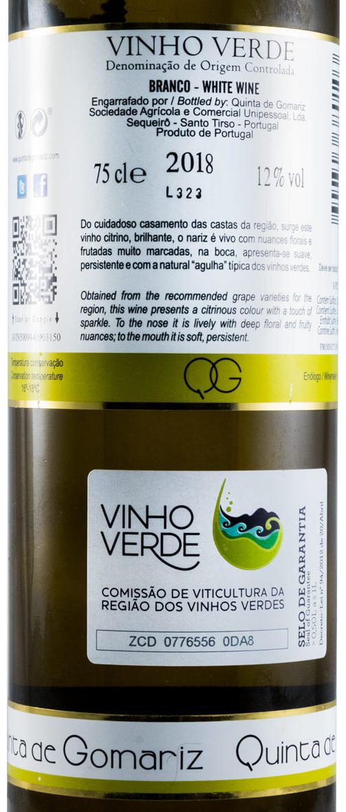2018 Quinta de Gomariz Grande Escolha branco