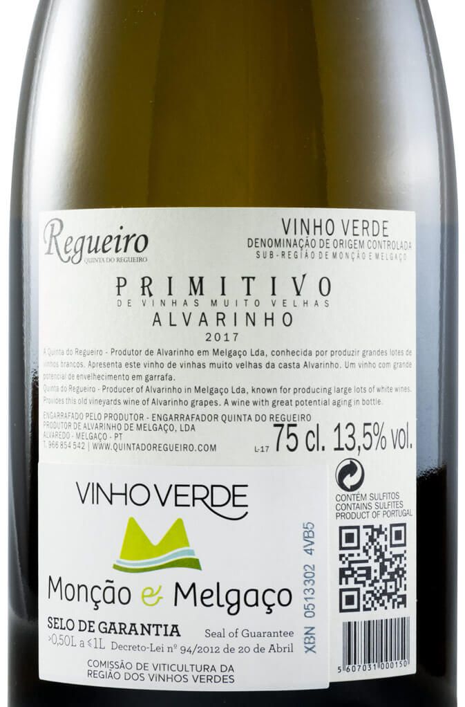 2017 Quinta do Regueiro Primitivo Alvarinho branco