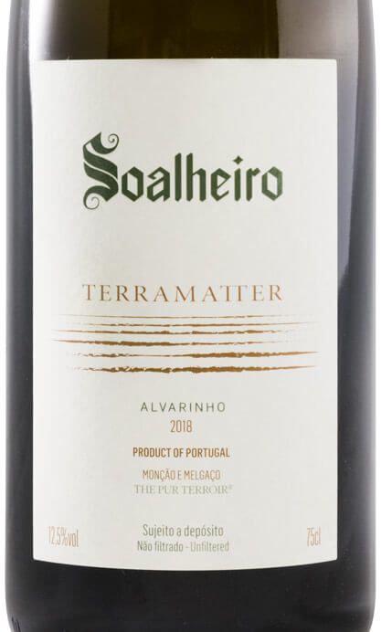 2018 Soalheiro Terramatter Alvarinho biológico branco