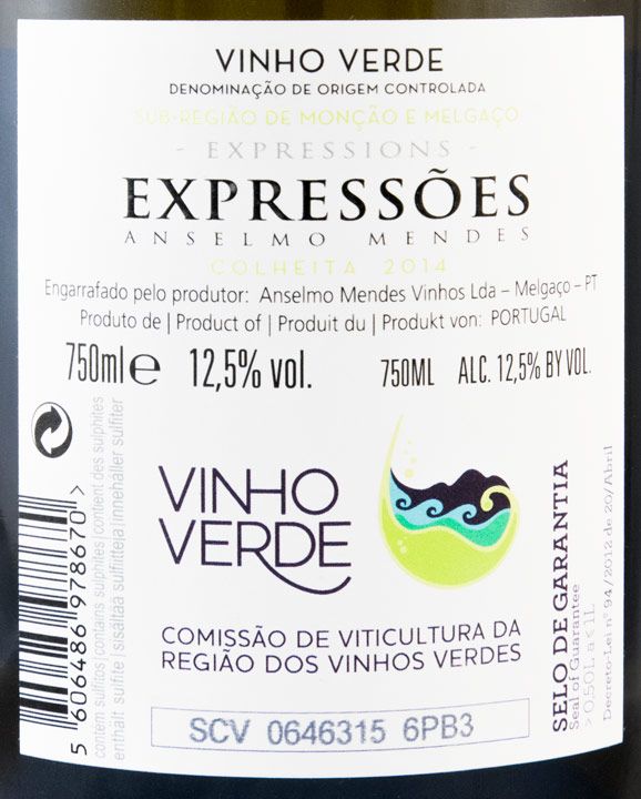 2015 Anselmo Mendes Expressões Alvarinho white