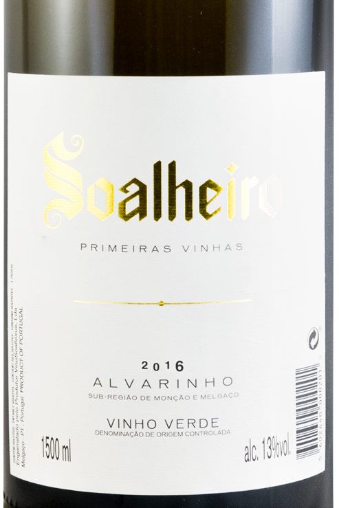 2016 Soalheiro Primeiras Vinhas Alvarinho branco 1,5L