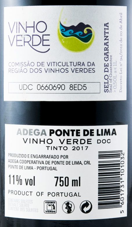 2017 Ponte de Lima tinto