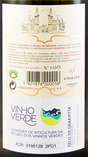 2016 Palácio da Brejoeira Alvarinho white