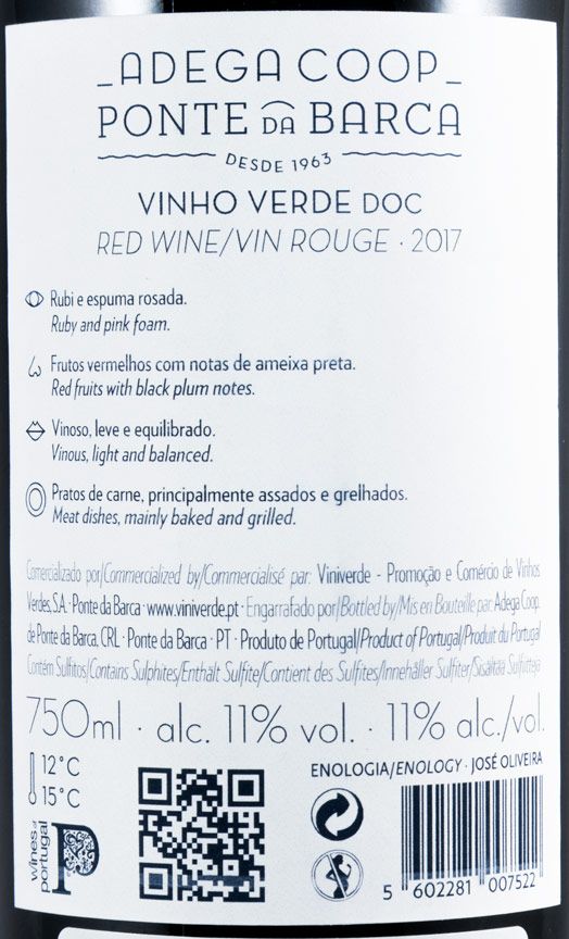 2017 Ponte da Barca tinto