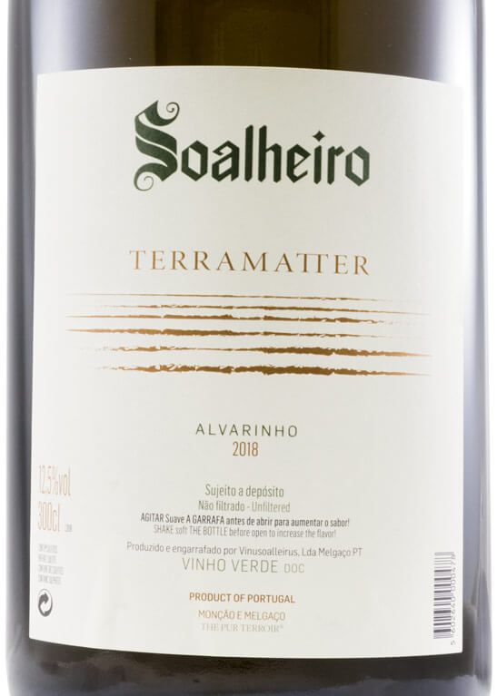 2018 Soalheiro Terramatter branco 3L
