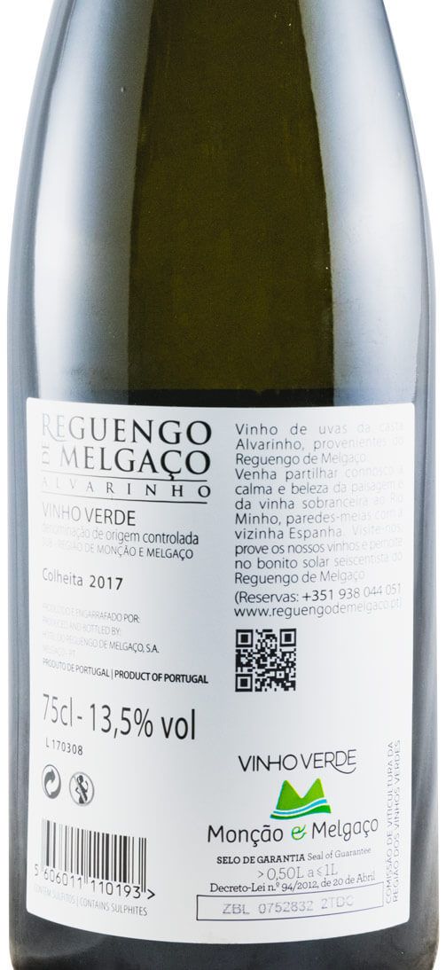 2017 Reguengos de Melgaço Alvarinho white
