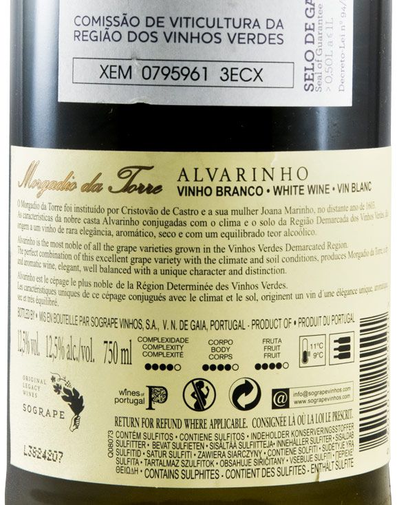 2017 Morgadio da Torre Alvarinho white