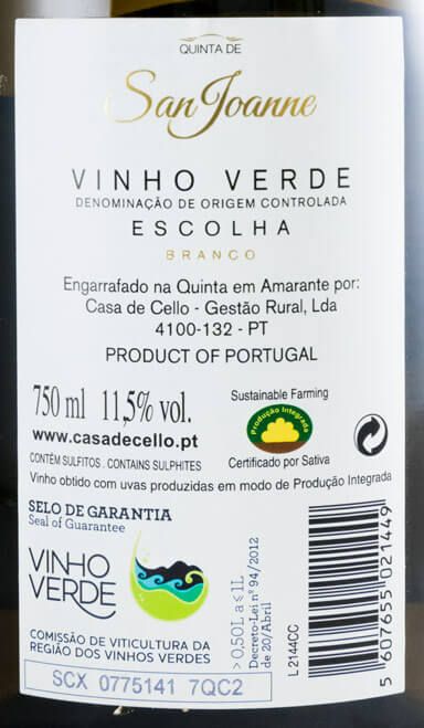 2014 Quinta de San Joanne Escolha white