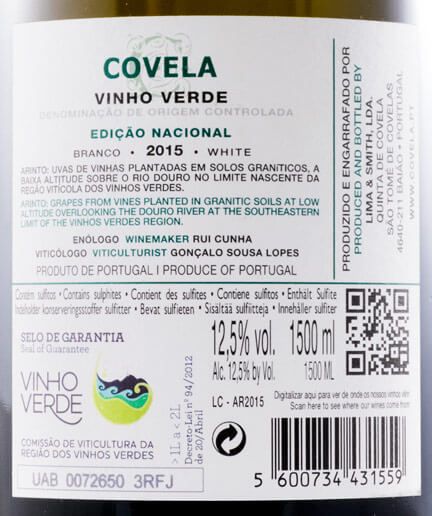 2015 Covela Arinto Edição Nacional branco 1,5L