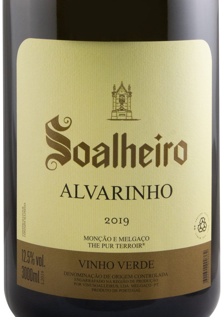 2019 Soalheiro Alvarinho branco 3L