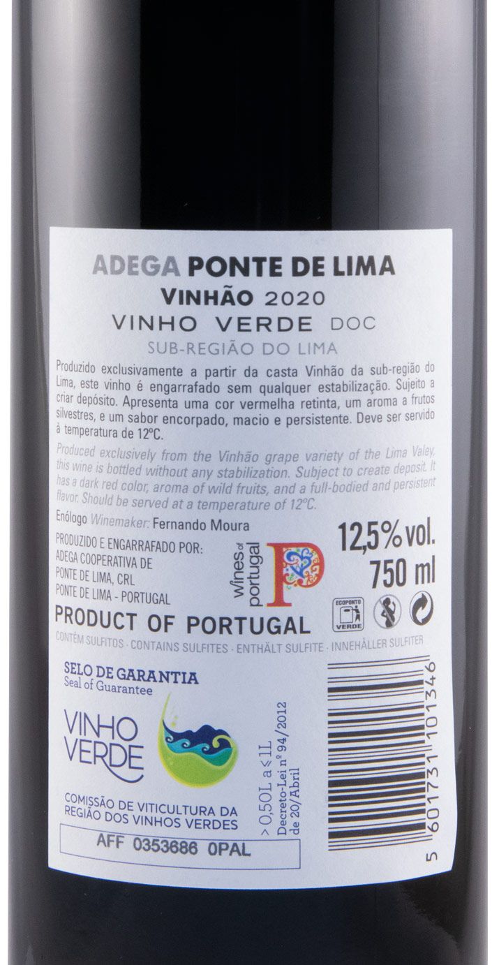 2020 Ponte de Lima Vinhão tinto