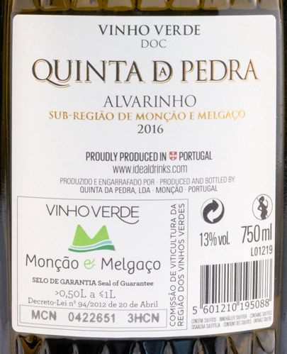 2016 Quinta da Pedra Alvarinho white