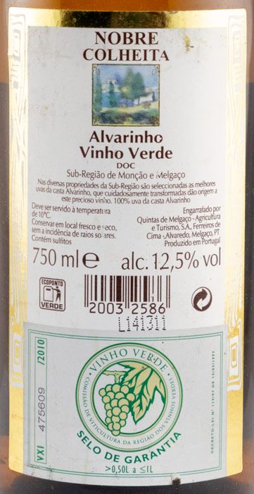2010 Nobre Colheita Alvarinho branco