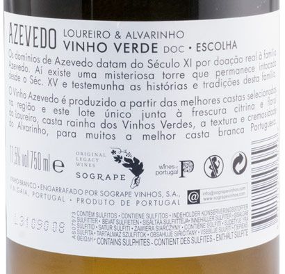 2019 Azevedo Loureiro & Alvarinho branco