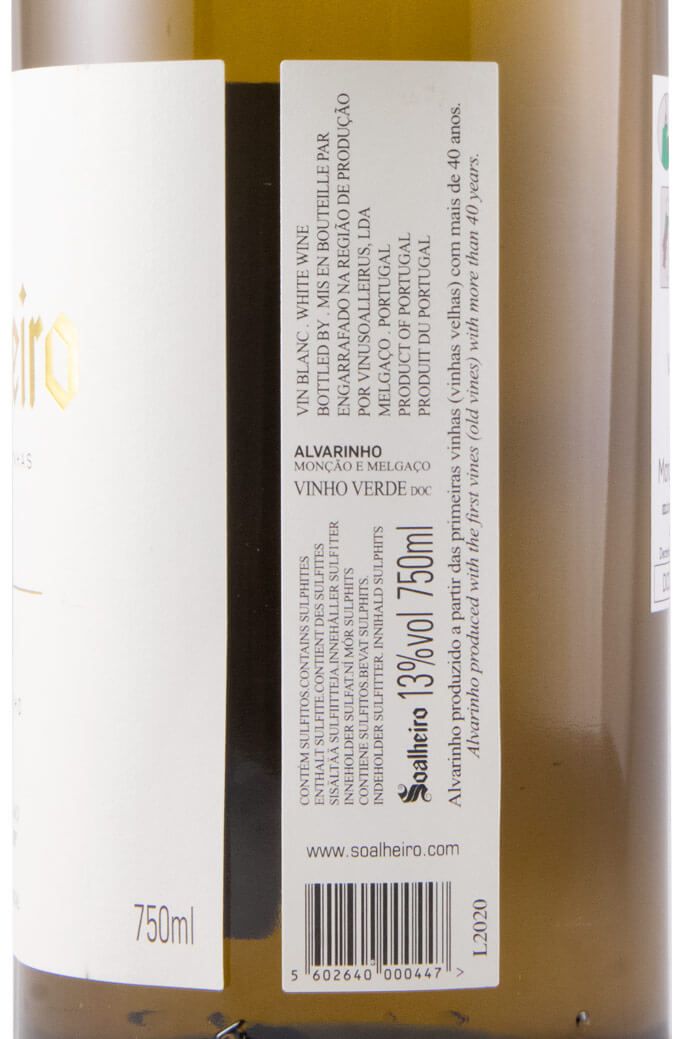 2020 Soalheiro Primeiras Vinhas Alvarinho branco