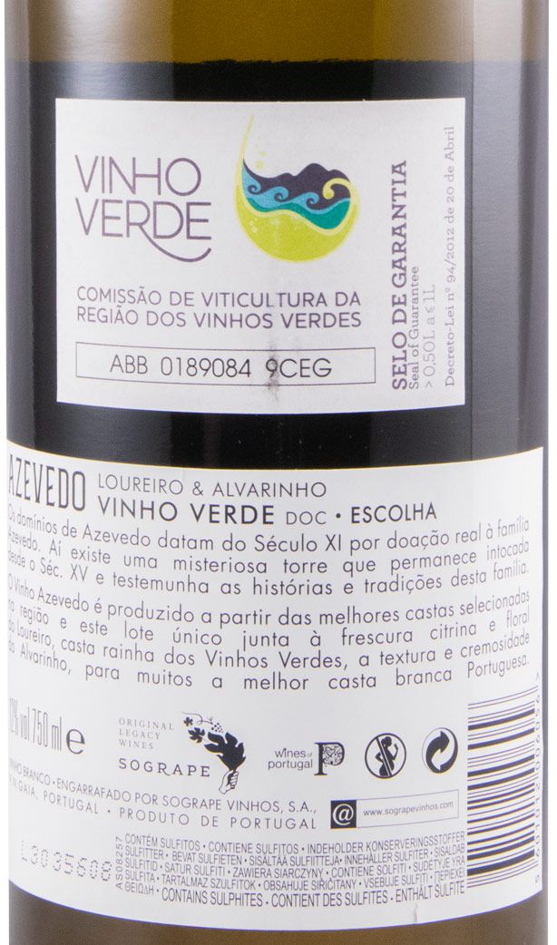 2020 Azevedo Loureiro & Alvarinho branco