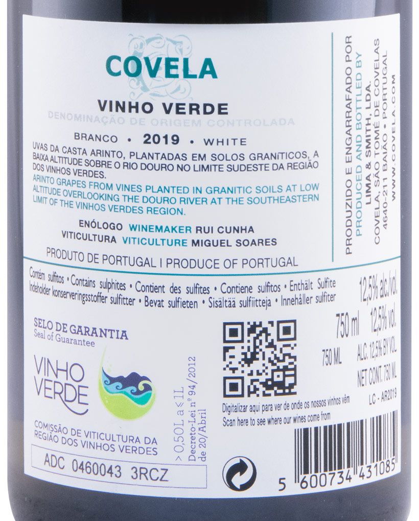 2019 Covela Edição Nacional Arinto branco