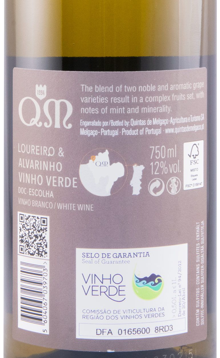2020 Quintas de Melgaco QM Loureiro Alvarinho white