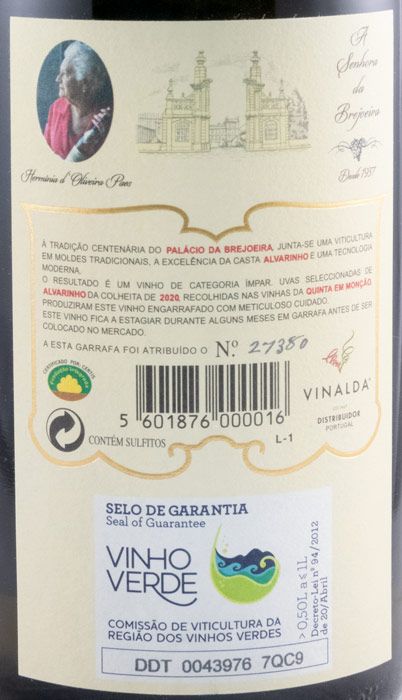2020 Palácio da Brejoeira Alvarinho branco