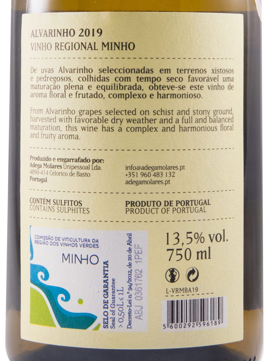 2019 Adega Molares Alvarinho branco