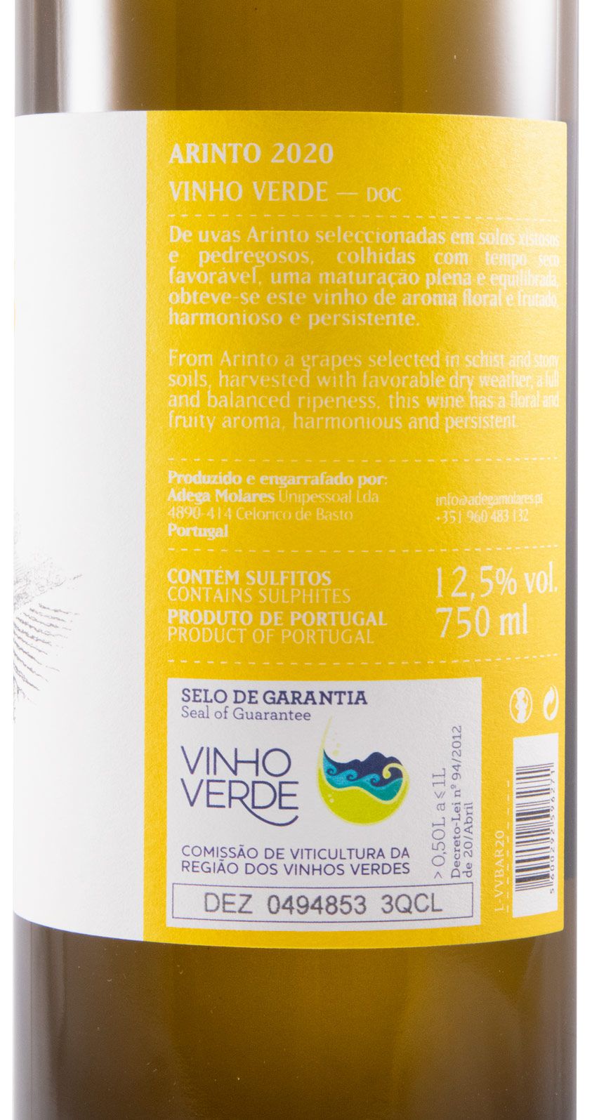 2020 Adega Molares Arinto white