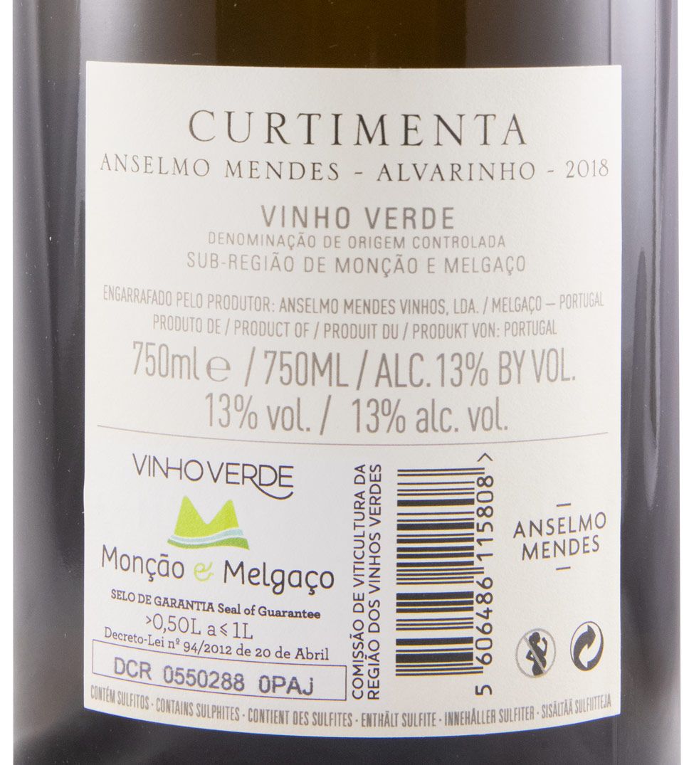 2018 Anselmo Mendes Curtimenta Alvarinho branco