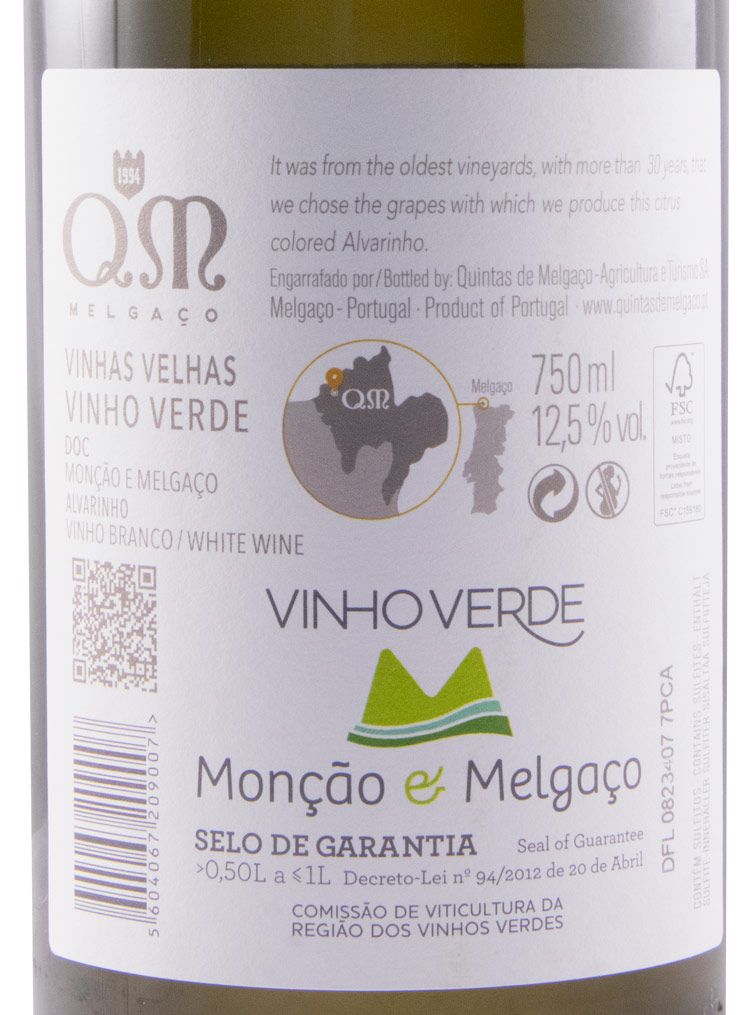 2021 Quintas de Melgaço QM Alvarinho Vinhas Velhas branco