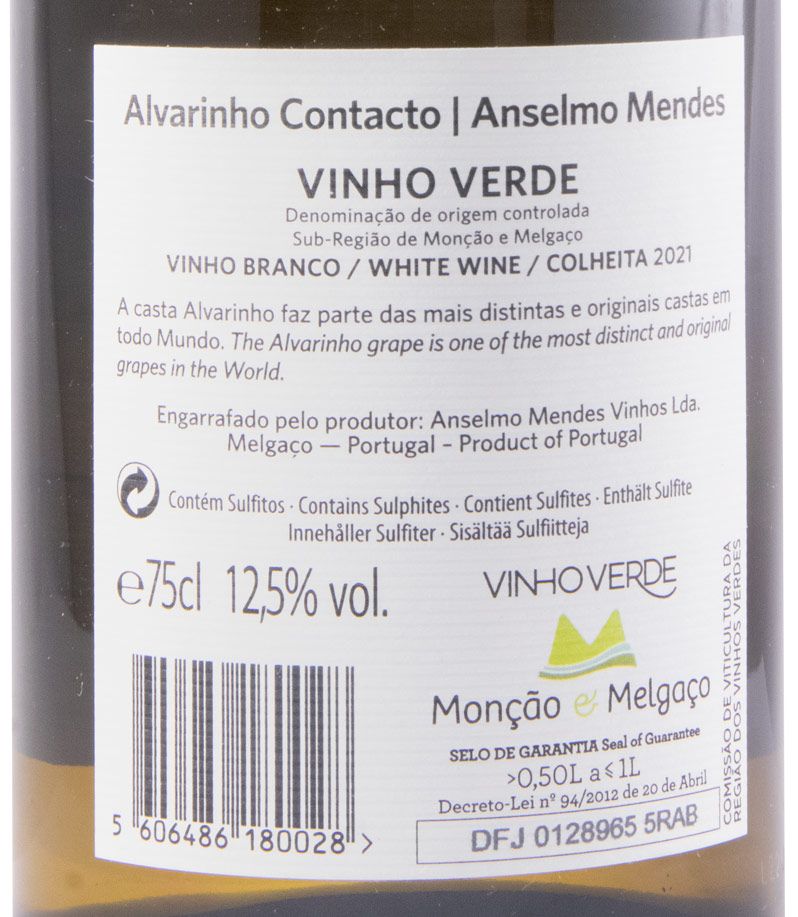 2021 Anselmo Mendes Contacto Alvarinho branco