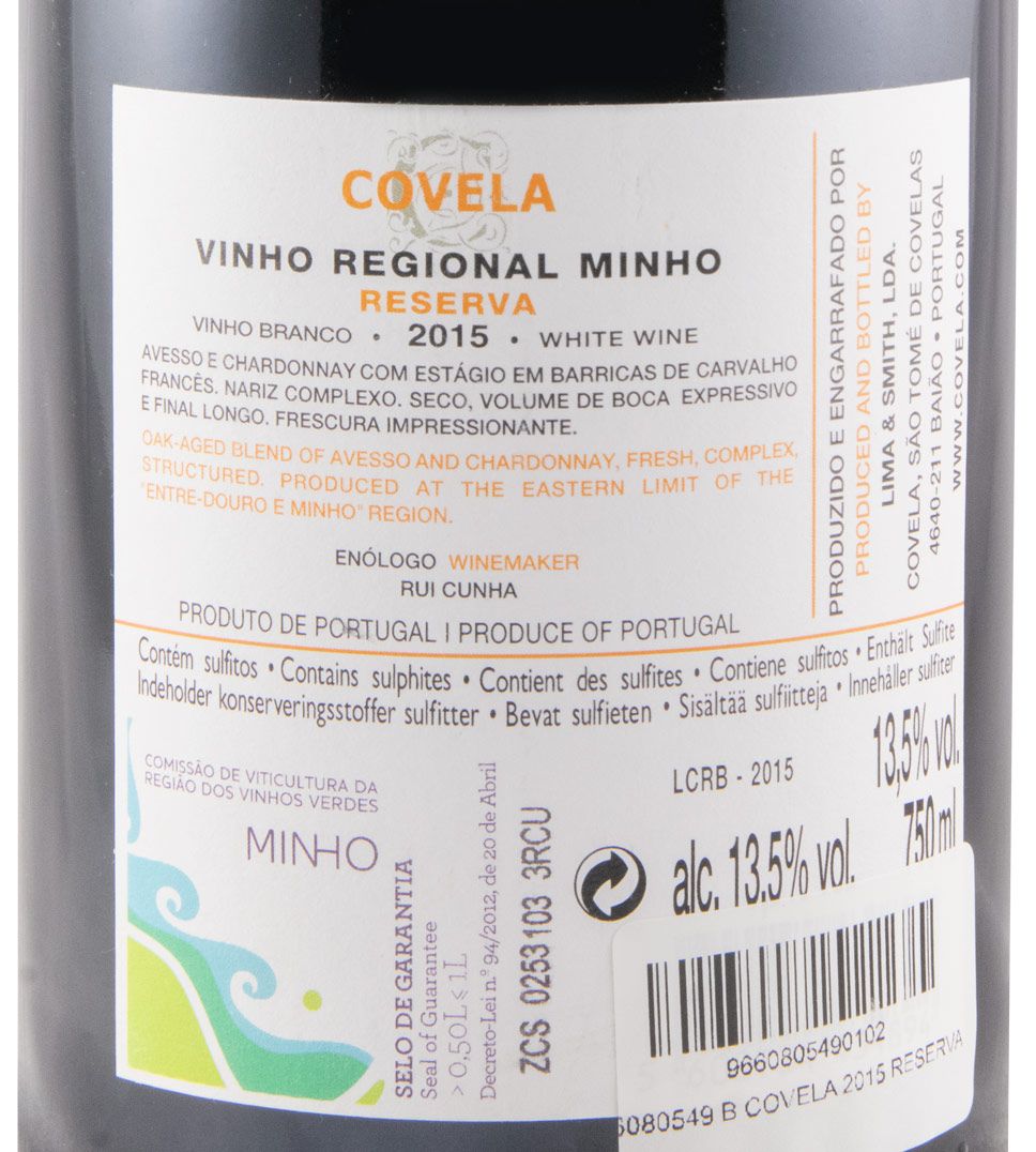 2015 Covela Reserva white