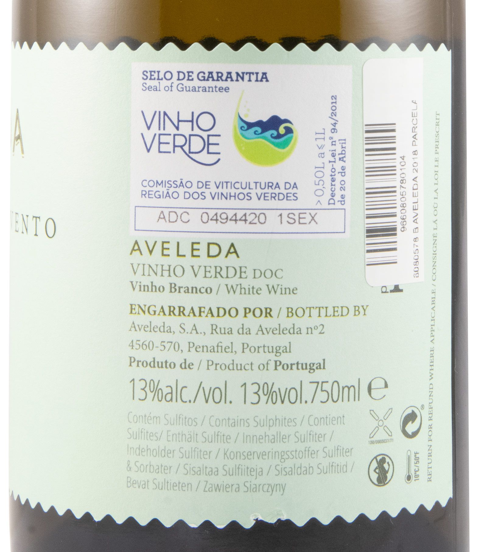 2018 Aveleda Parcela do Convento white