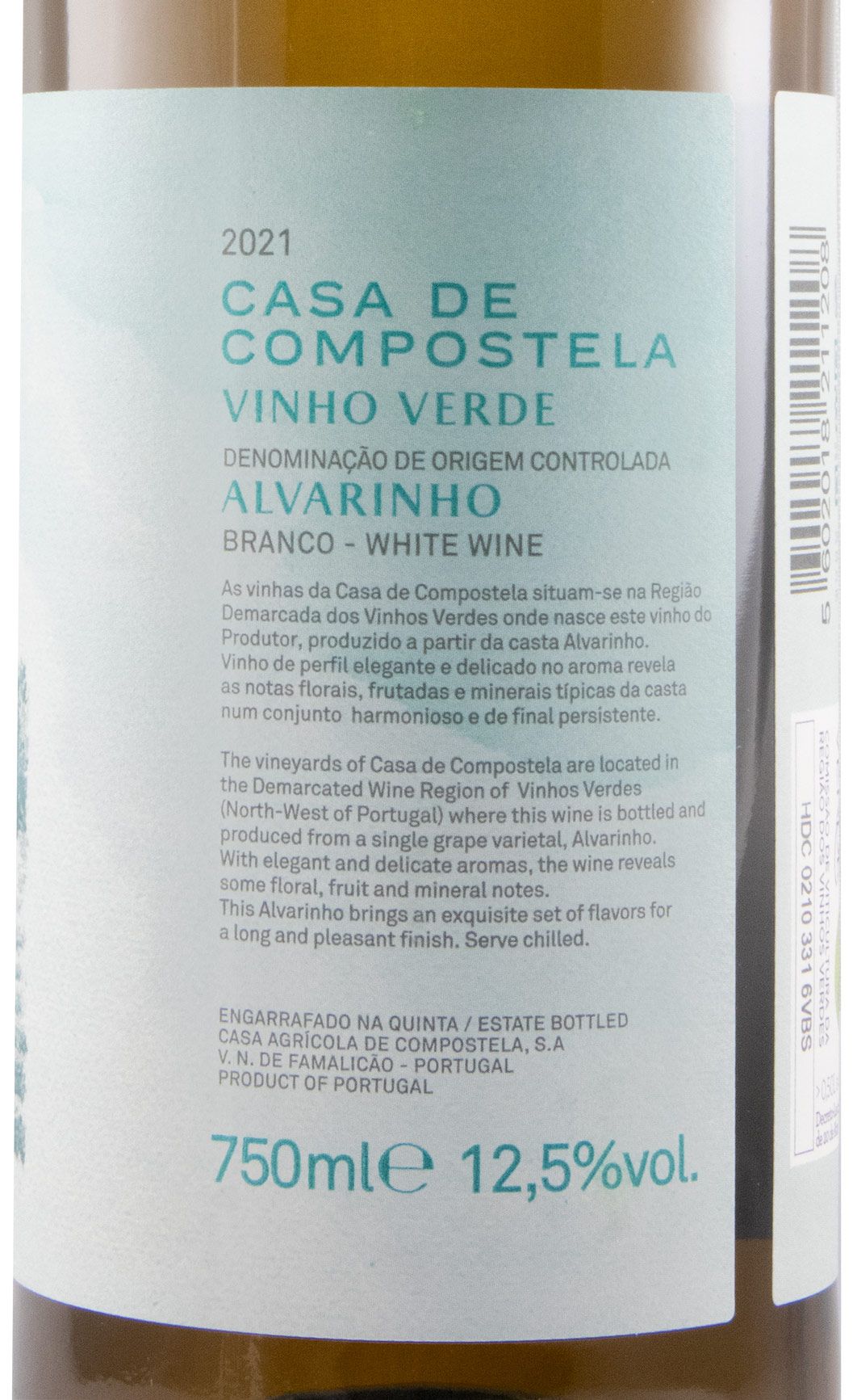 2021 Casa de Compostela Alvarinho Premium branco
