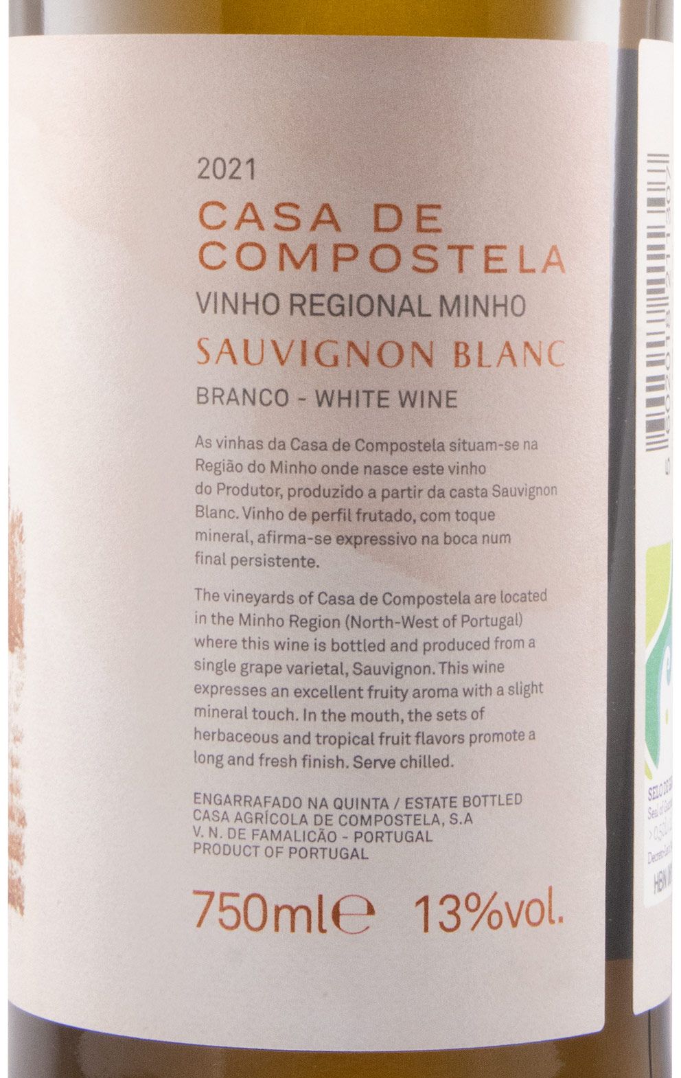 2021 Casa de Compostela Sauvignon Blanc white